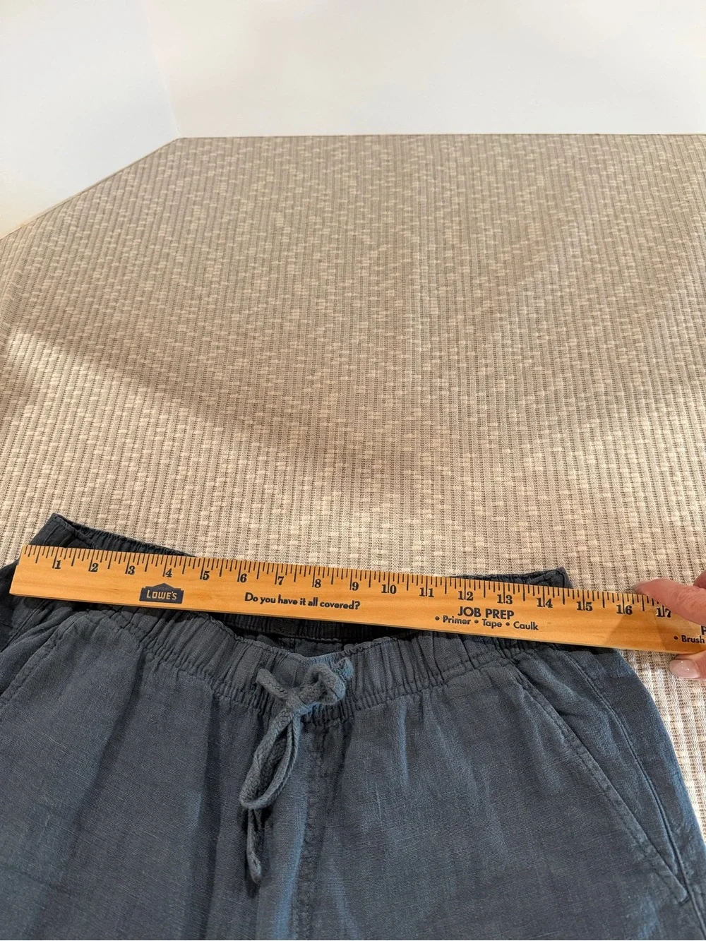 Faherty Men’s Linen Drawstring Pants Medium Washed Navy Blue 100% Linen